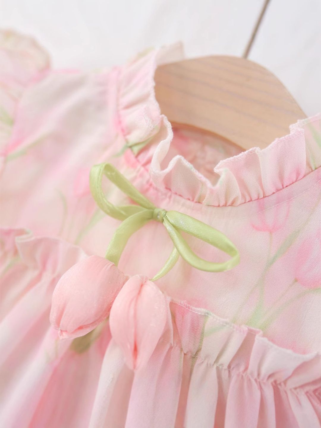 YK Flutter Sleeve A-Line Dress