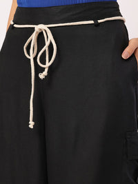 DressBerry Women Refined Roots Belted Cargo Trousers