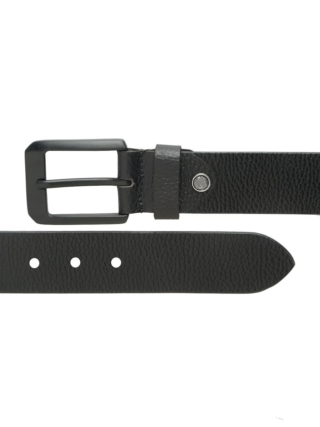 Teakwood Leathers Men Textured Leather Belt