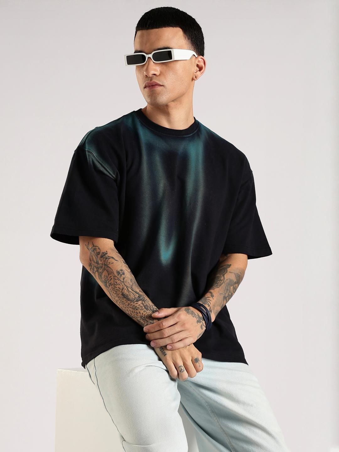 ADRO Men Black Tshirts