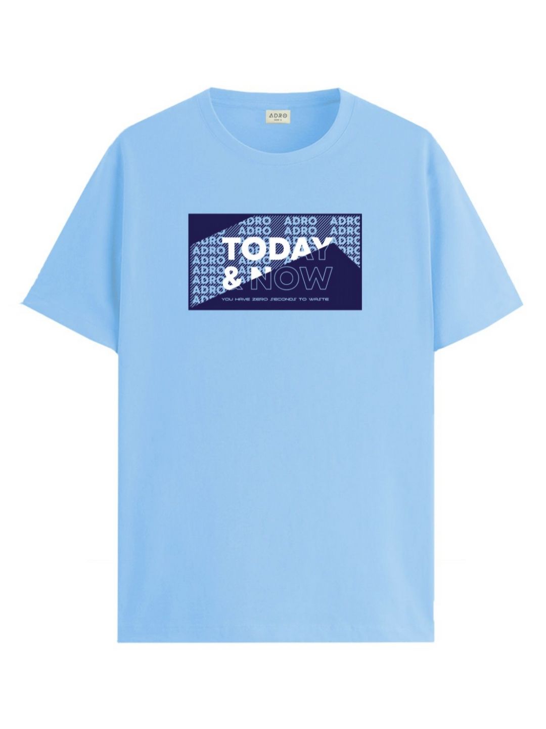 ADRO Men Typography Printed Round Neck Cotton T-shirt