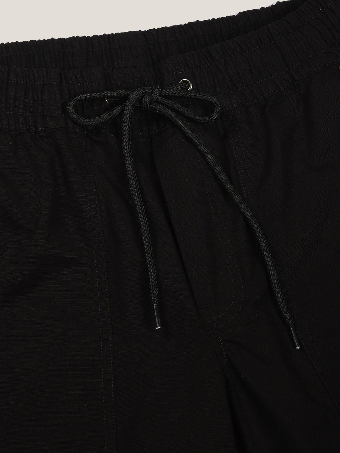 Thomas Scott Men Cotton Solid Smart Easy Wash Cargo Trousers