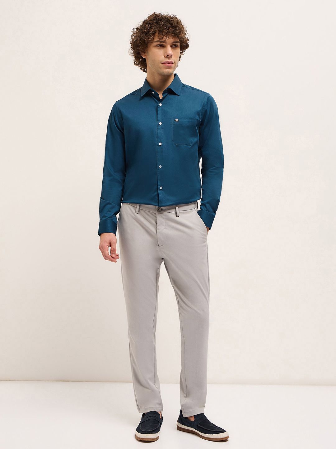 THE BEAR HOUSE Men Tailored Fit Opaque Formal Shirt