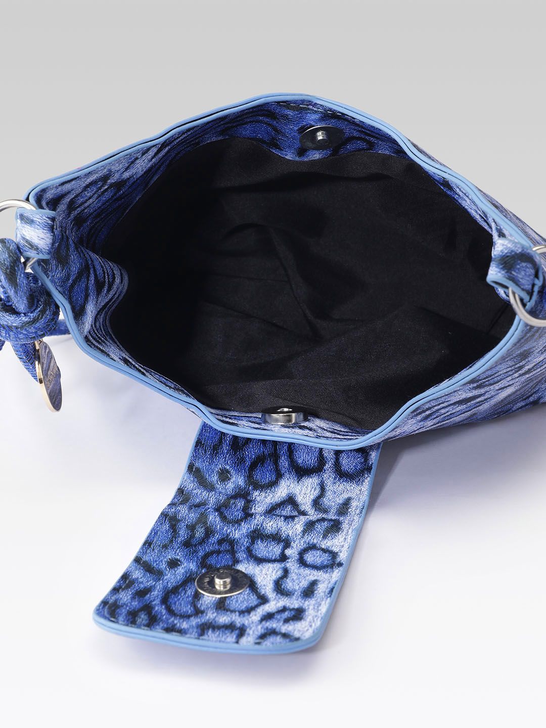 DressBerry Animal Print Sling Bag with Bow Detail