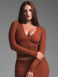 DressBerry Women V - Neck Fitted Top