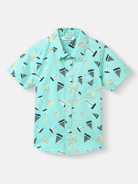 Nauti Nati Boys Printed Shirt with Shorts