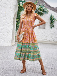 all about you Women Floral Printed A-Line Midi Dress