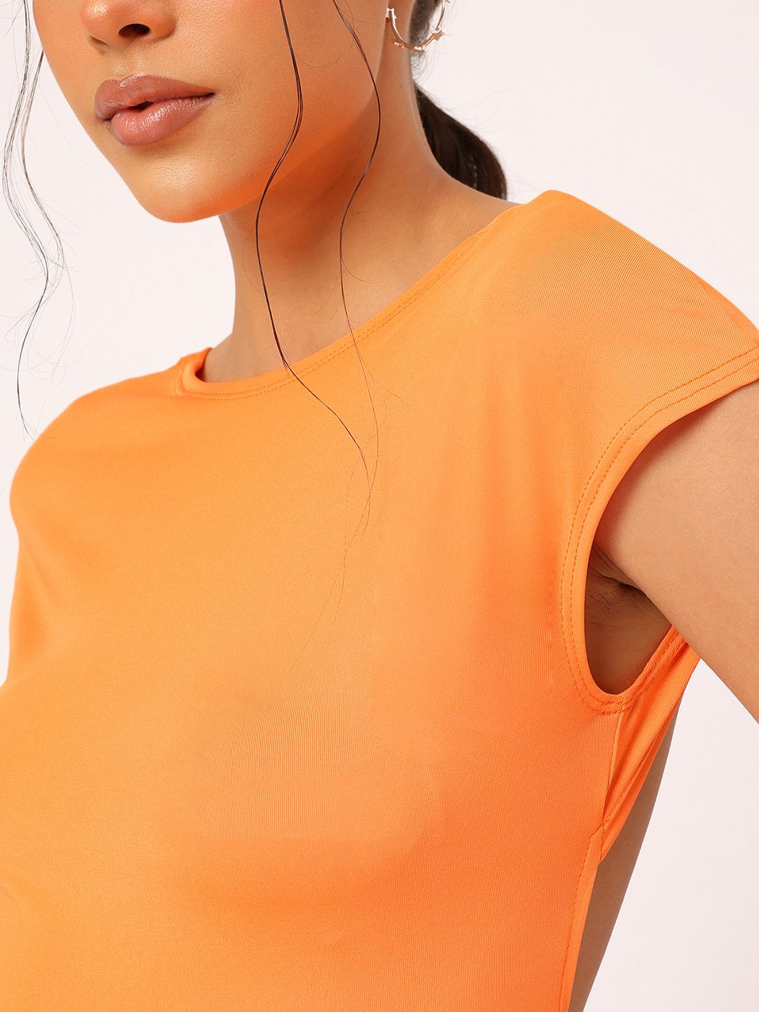 DressBerry Fancy Fusion Open Back Extended Sleeves Top