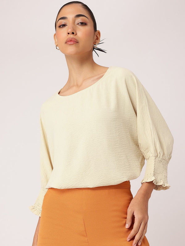 DressBerry Modern Essentials Crinkled Top