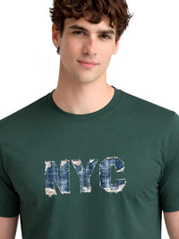 ADRO Men Typography Printed T-shirt