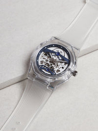 French Connection Men Printed Dial & Bracelet Style Straps Automatic Watch