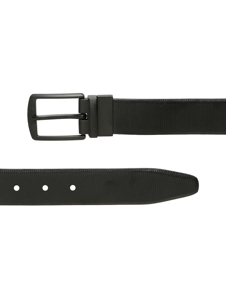 Teakwood Leathers Men Textured Leather Reversible Formal Belt