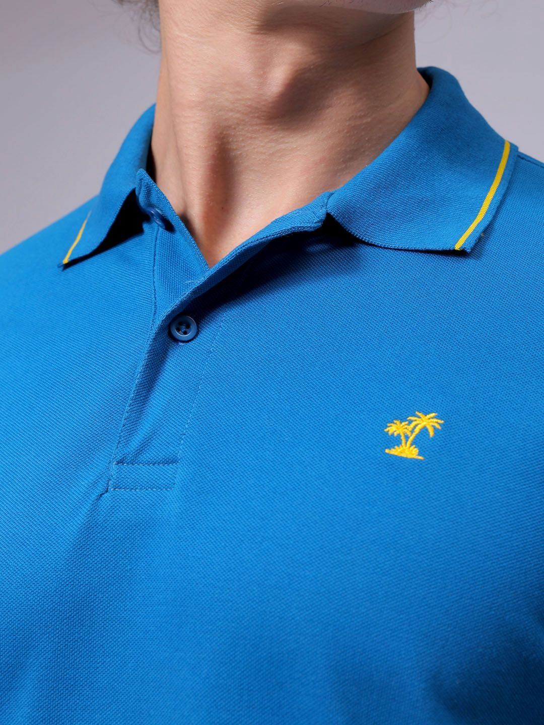 The Indian Garage Co Men Polo Collar T-shirt
