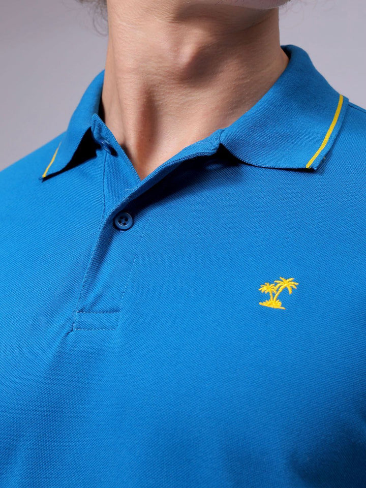 The Indian Garage Co Men Polo Collar T-shirt