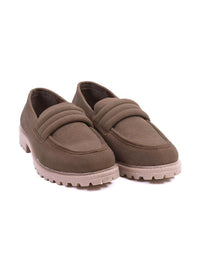 MONKSTORY Men Brown PU Strap Loafers