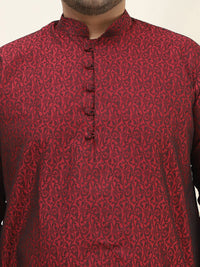 SOJANYA PLUS Plus Size Tenunan Rekaan Kurta Lurus dengan Piyama