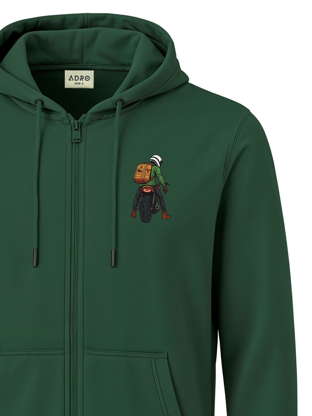 ADRO Men Printed Hooded Sweatshirt