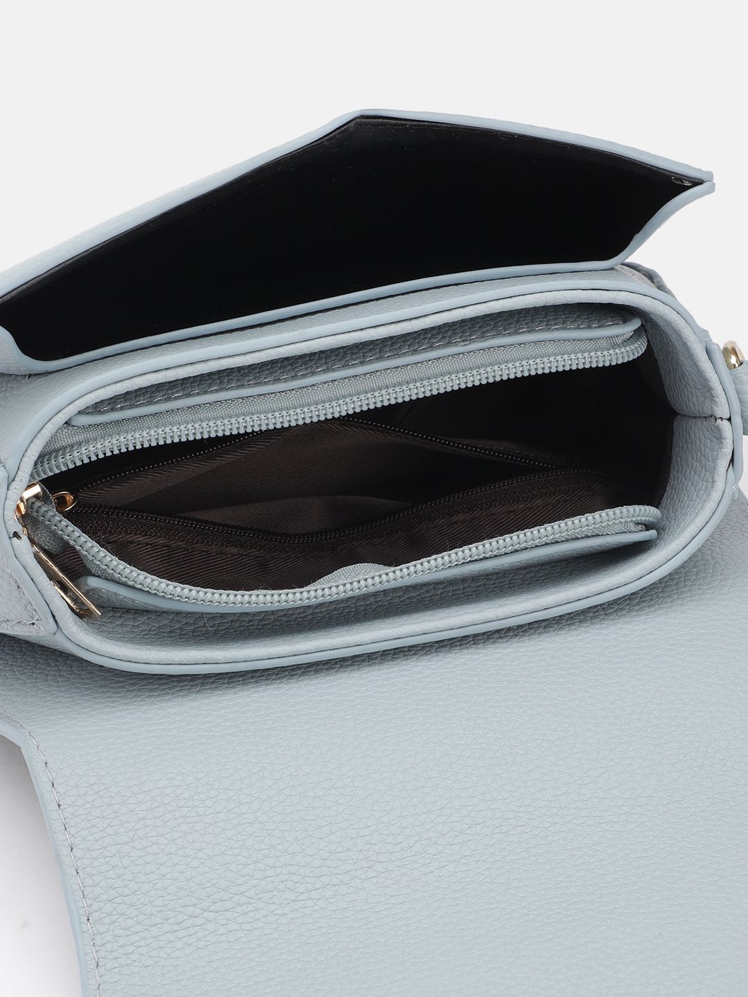 DressBerry Textured Structured Satchel Bag