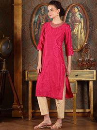 W Women Embroidered Kurta