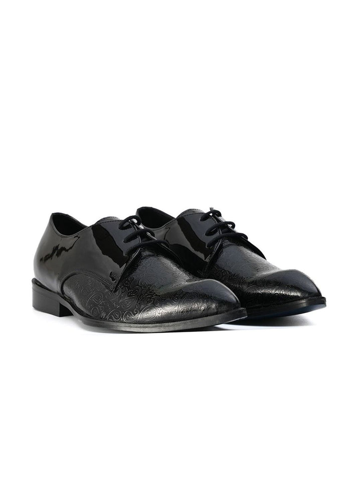MONKSTORY Men Textured Lace-Up Derbys