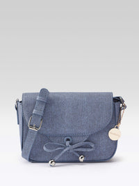 DressBerry Textured Structured Sling Bag with Bow Detail