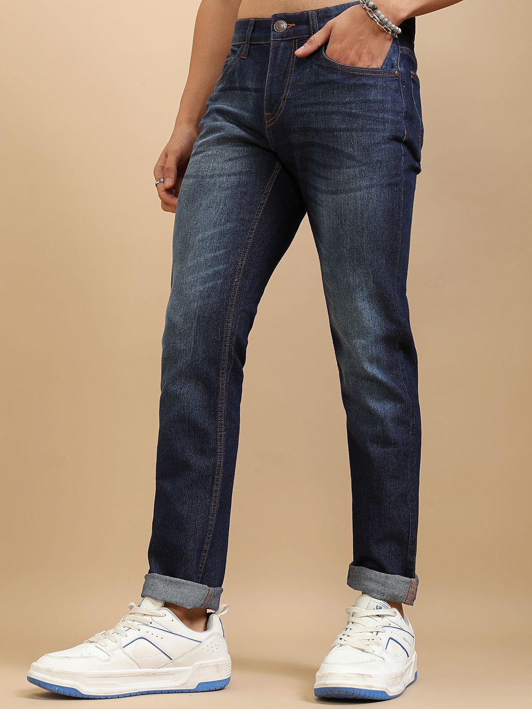 HIGHLANDER Men Slim Fit Light Fade Stretchable Jeans