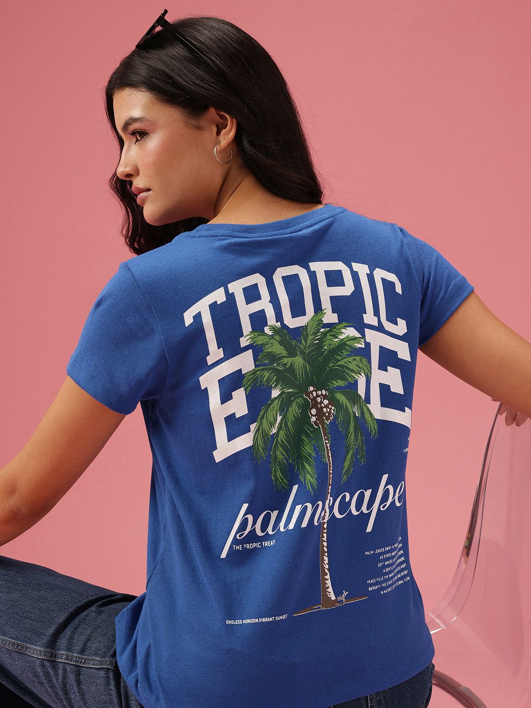DressBerry Typography Printed Casual T-shirt