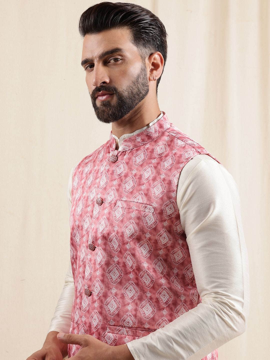 Anouk Men Printed Regular Kurta with Pyjamas