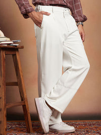 Campus Sutra Men Comfort Relaxed Fit Trousers