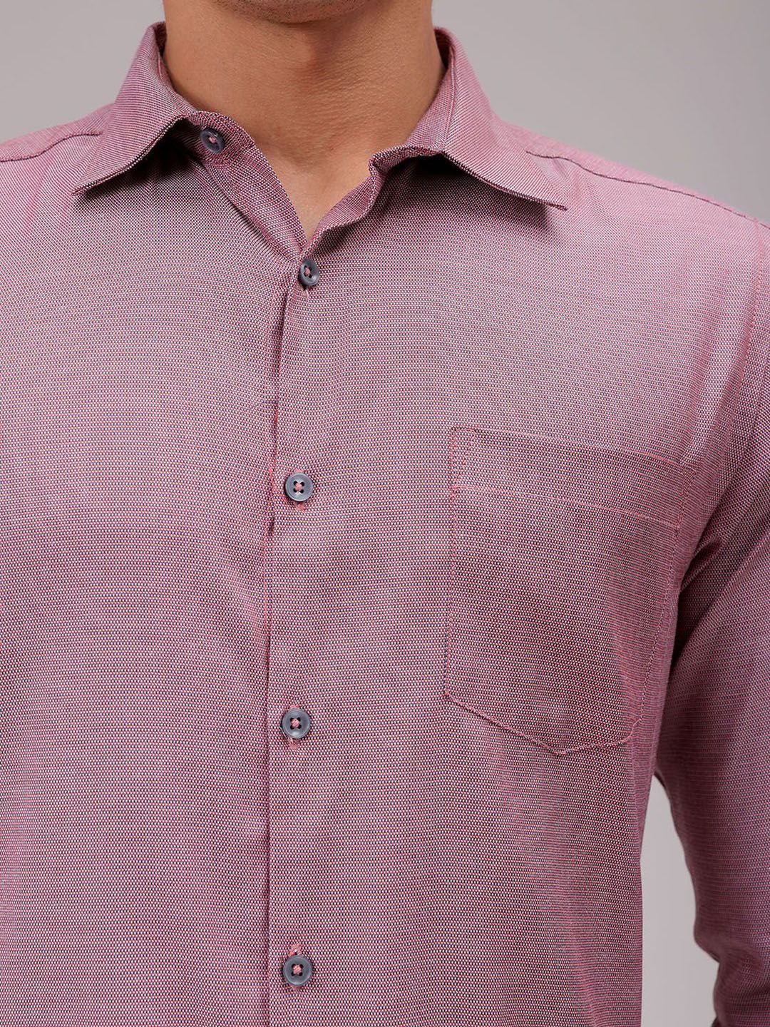 The Indian Garage Co. X Luxe Men Cutaway Collar Solid Slim Fit Formal Shirt