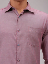 The Indian Garage Co. X Luxe Men Cutaway Collar Solid Slim Fit Formal Shirt