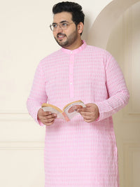 SOJANYA PLUS Floral Embroidered Thread Work Pure Cotton Straight Kurta with Pyjamas