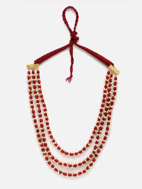 Anouk Gold-Plated Beaded Layered Necklace