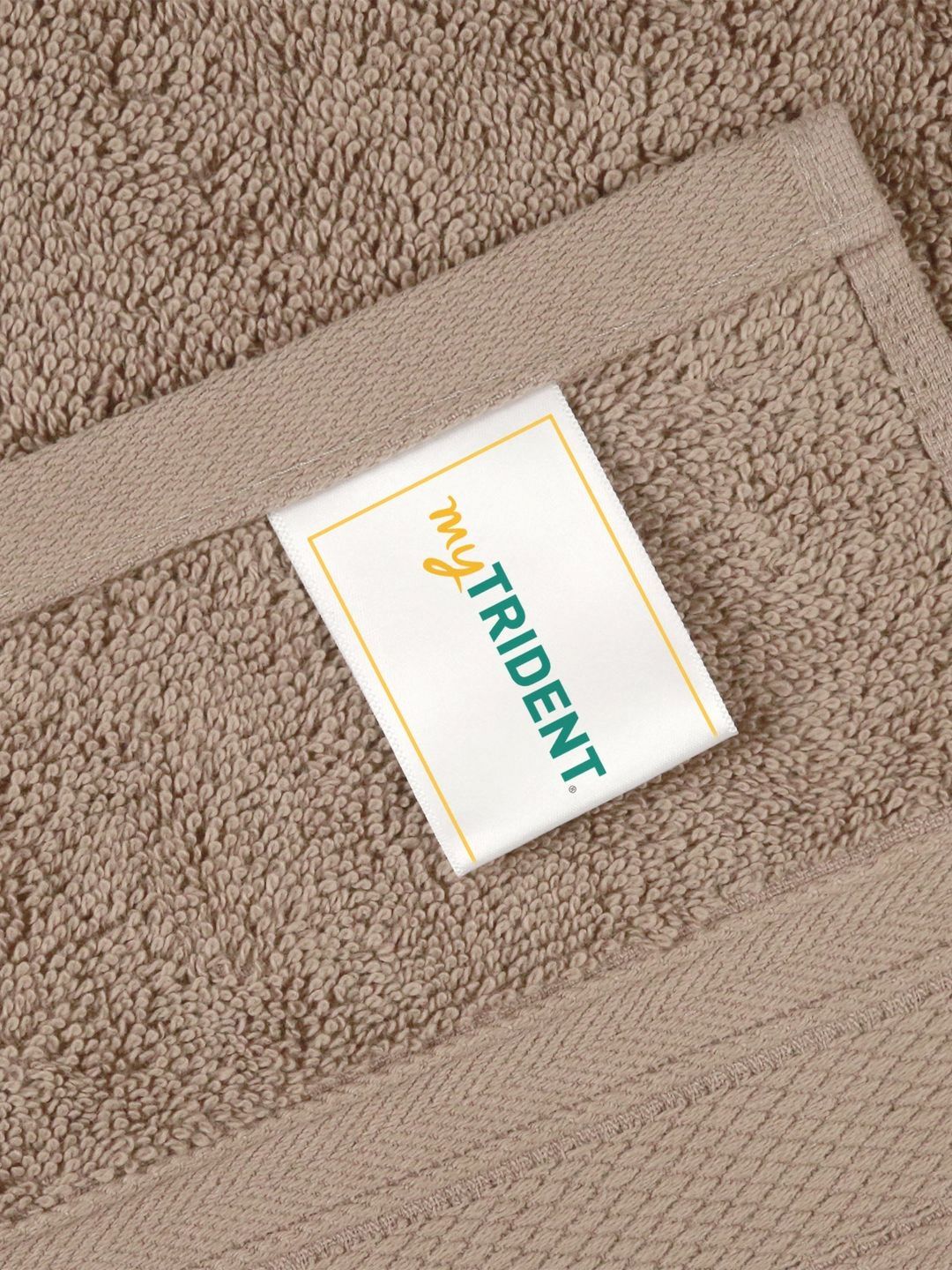MYTRIDENT Brown Cotton 500 GSM Bath Towel
