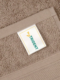 MYTRIDENT Brown Cotton 500 GSM Bath Towel