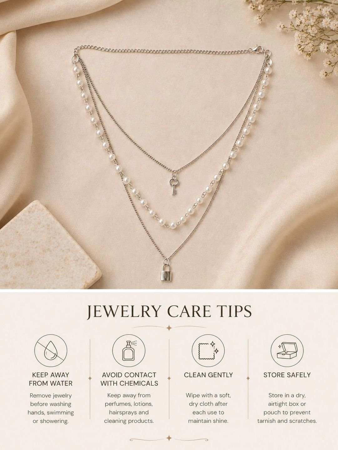 VOGUE PANASH Kalung Berlapis Perak Tembaga