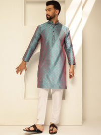 SOJANYA Woven Design Thread Work Straight Kurta