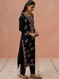 Rumah Wanita Chikankari Kurta Chikankari Sulaman Bunga