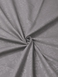 KLOTTHE Grey Floral 300 TC King Bedsheet with 2 Pillow Covers