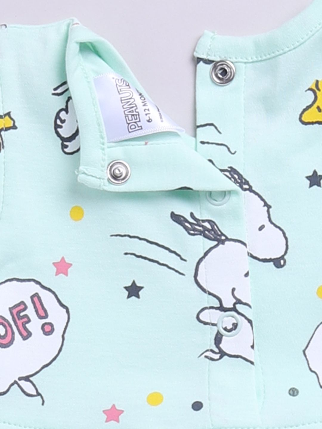 Happy Faces Infant Girls Snoopy Printed Pure Cotton A-Line Dress
