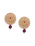 PANASH Set Of 3 Gold Plated Circular Studs
