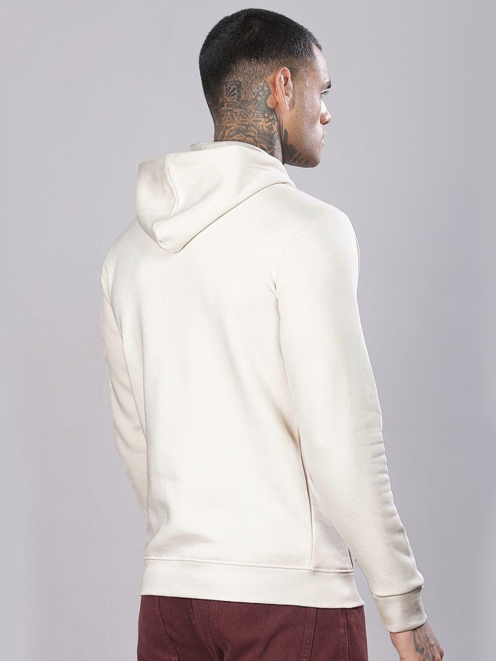 ADRO Lelaki Graphic Printed Cotton Hooded Sweatshirt