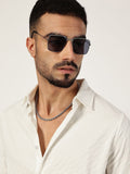 Thomas Scott Men Premium Spread Collar Textured Slim Fit Casual Shirt