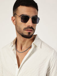 Thomas Scott Men Premium Spread Collar Textured Slim Fit Casual Shirt