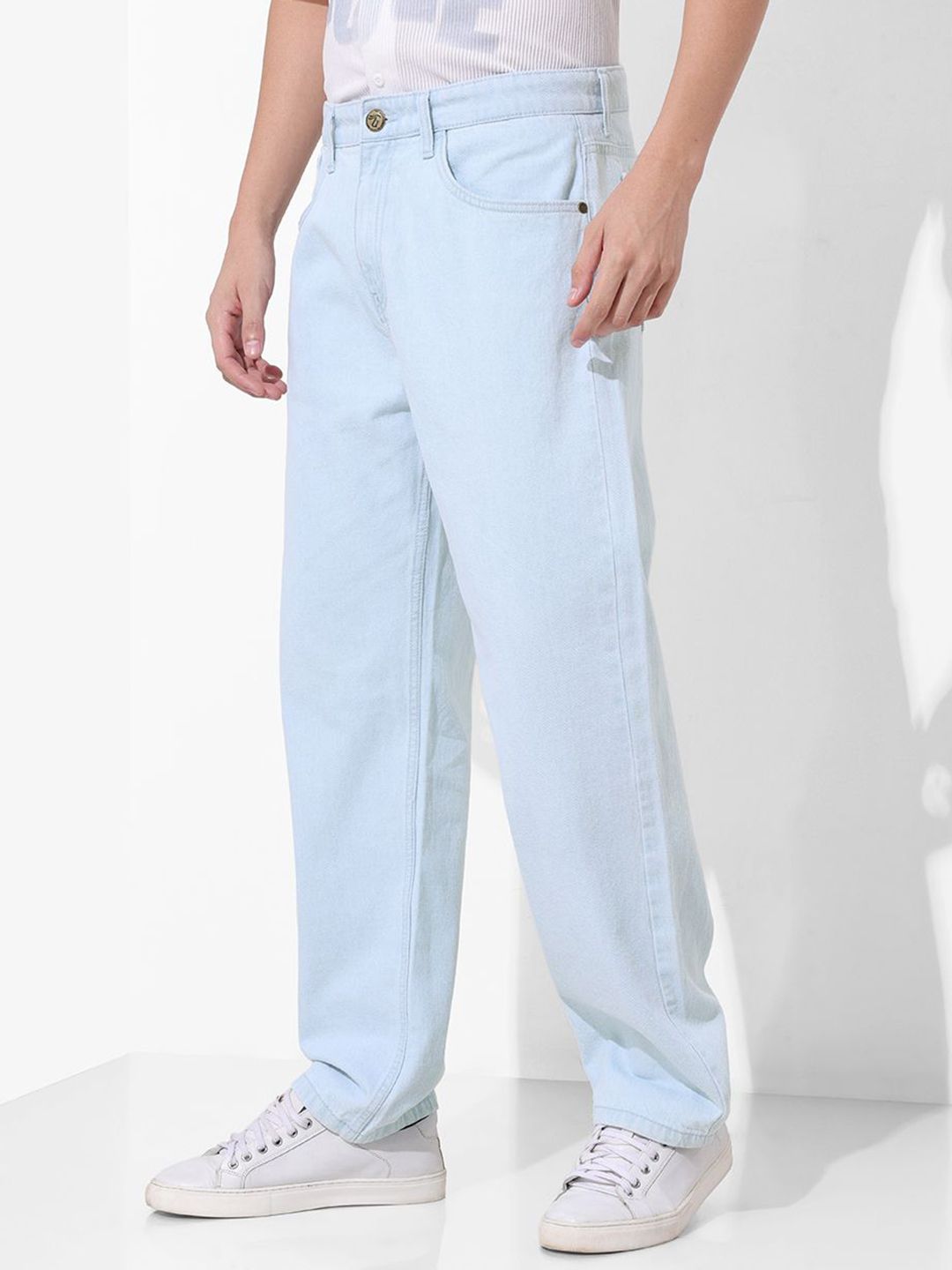 The Indian Garage Co Men Relaxed Fit Mid-Rise Cotton Jeans