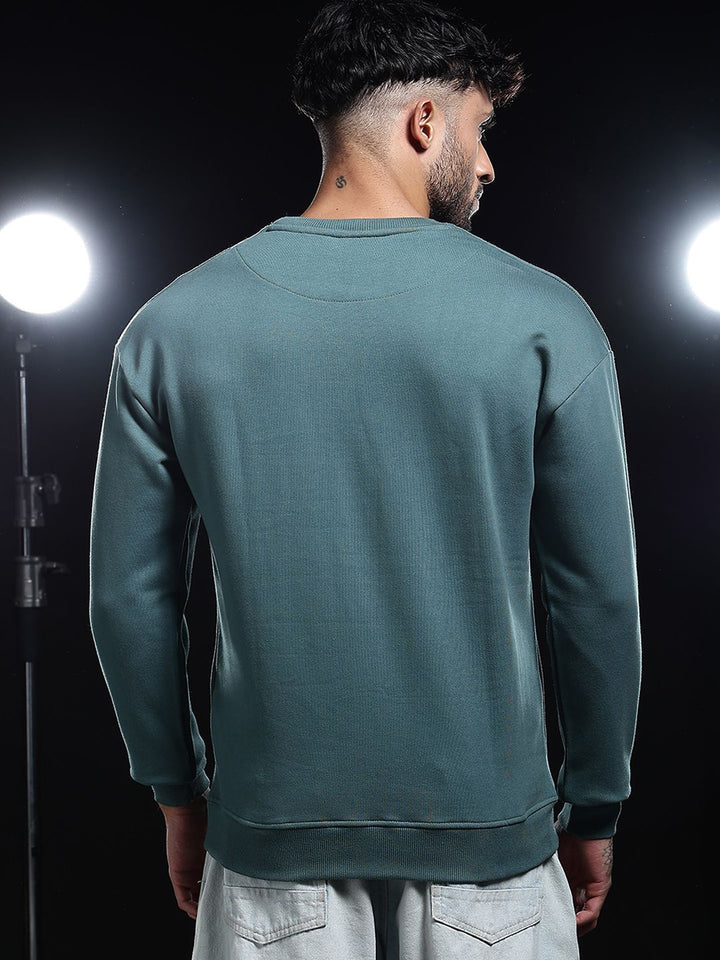 Eszett Lelaki Cotton Pullover Sweatshirt Biasa