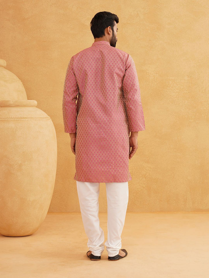 SOJANYA Motif Etnik Reka bentuk tenunan Kolar Jalur Kurta Lurus Dengan Churidar