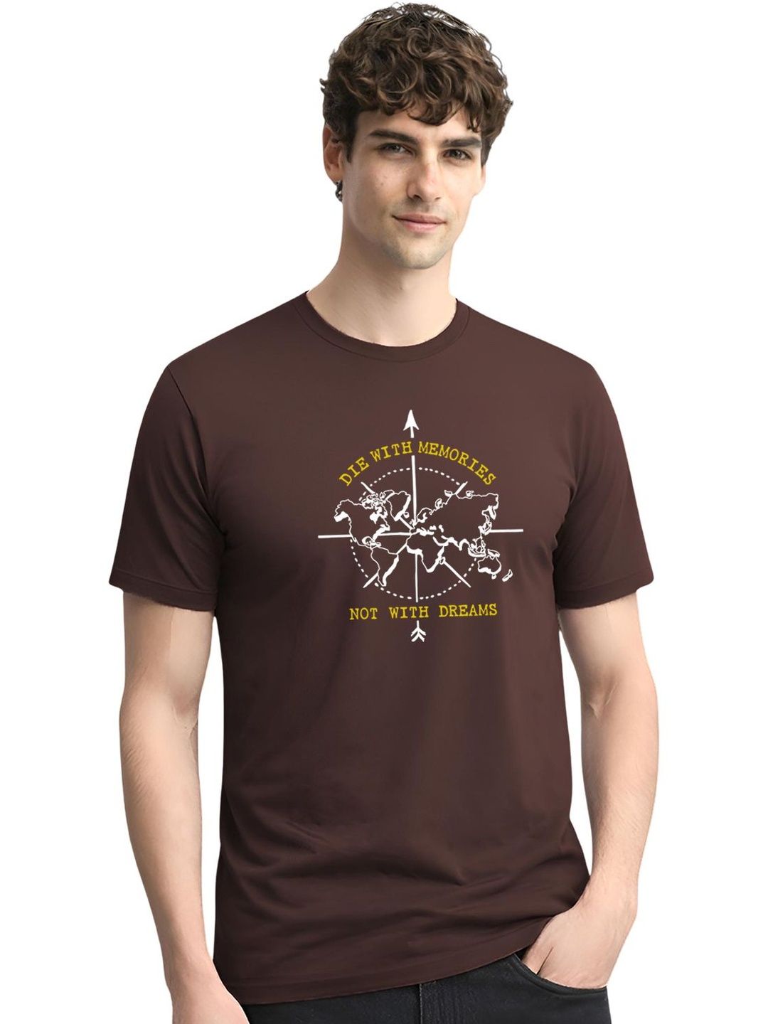 ADRO Men Typography Printed T-shirt