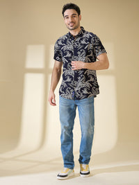 Being Human Men Slim Fit Floral Opaque Printed Casual Shirt