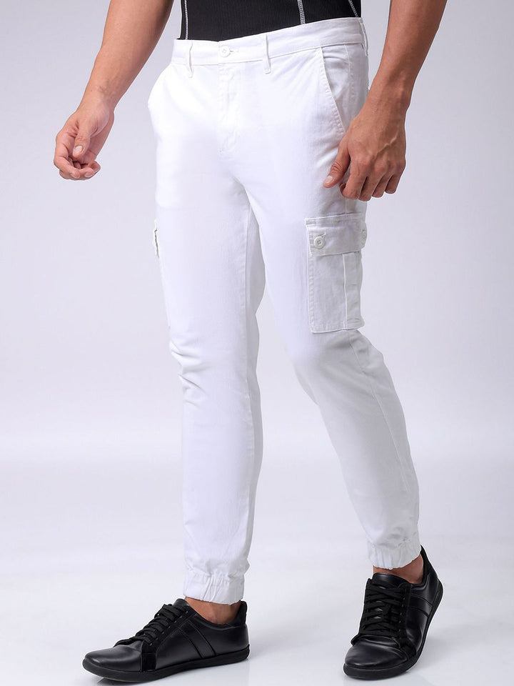 The Indian Garage Co Men Mid-Rise Regular Fit Cargos Trousers